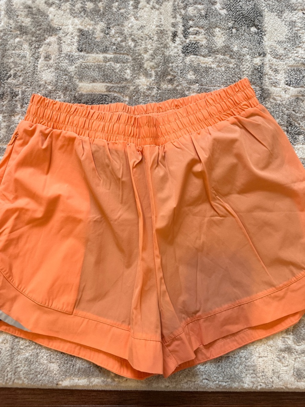 Alphalete Orange Athletic Drawstring Shorts